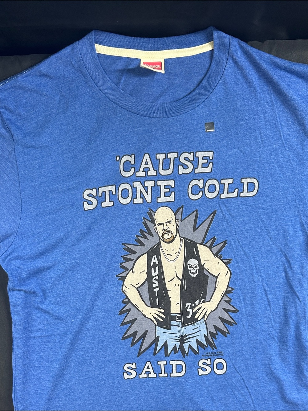 HOMAGE Stone Cold Steve Austin WWE Austin 3:16 Graphic Tee Large